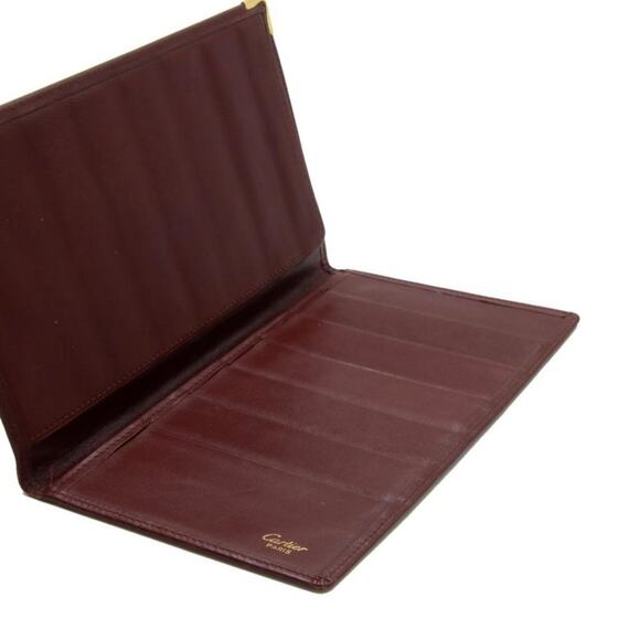 Cartier Embossed Logo Leather Bi-Fold Organizer Wallet CR-1118P-0014 - Picture 10 of 11